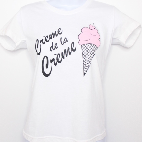 American Apparel Tops - American Apparel x Millionera Pink Ice Cream Graphic T-shirt
